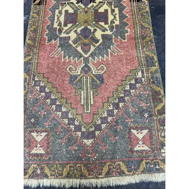 Contemporary Turkish Yastik Rug 1'9" x 3'9" For Sale - Image 3 of 6