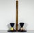 Moorcroft Wisteria Pottery Candlestick Holders Pair c. 1930s For Sale - Image 9 of 10