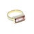 18k Yellow Gold 3.3 Caret Tourmaline Signet Ring, Size 6.5 For Sale - Image 4 of 10