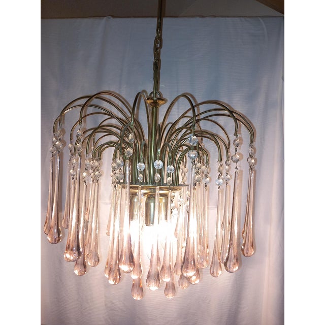 Chandelier attributed to Paolo Venini, Italy, 1970s For Sale - Image 6 of 11