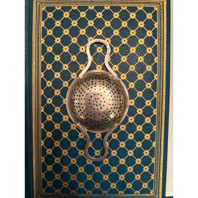 American Vintage 1940’s Sterling Silver Over-the-Cup Tea Strainer For Sale - Image 3 of 9