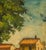 Wood Ardengo Soffici, Italian Landscape, 1940s, Oil on Walnut For Sale - Image 7 of 9
