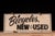 American Vintage “Bicycles New & Used” Double-Sided Hand-Painted Shop Sign For Sale - Image 3 of 9
