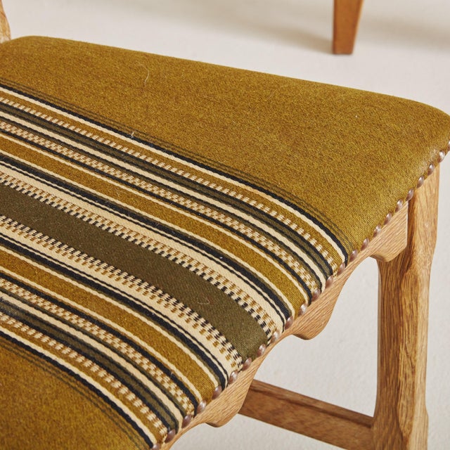 Mid-Century Modern Set of 6 ‘Razor Blade’ Oak Dining Chairs by Henning Kjærnulf, Denmark 1960s For Sale - Image 3 of 11