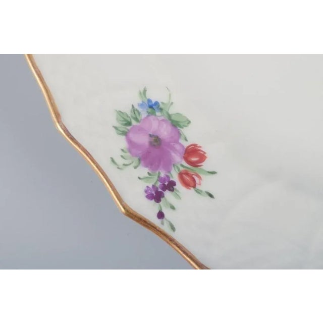 Saxon Flower Lunch Plates in Porcelain from Royal Copenhagen, Set of 6 For Sale - Image 5 of 7