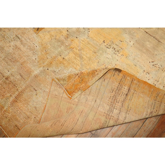 Antique Gold Turkish Oushak Rug - 5'3" x 6'6" For Sale - Image 11 of 12