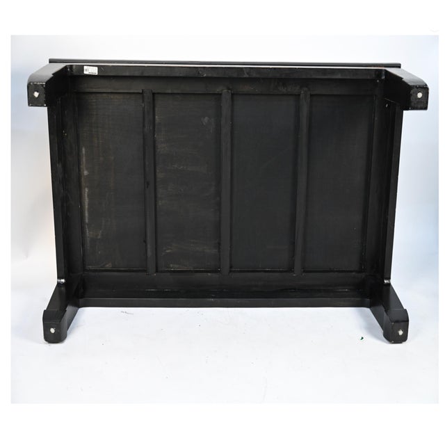Antique Chinese Lacquered Rattan Top Coffee Table For Sale - Image 12 of 13