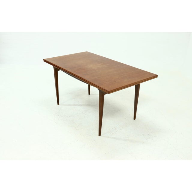 Mid-Century Modern Danish Sculptural Extendable Dining Table in Teak, 1960s For Sale - Image 3 of 12