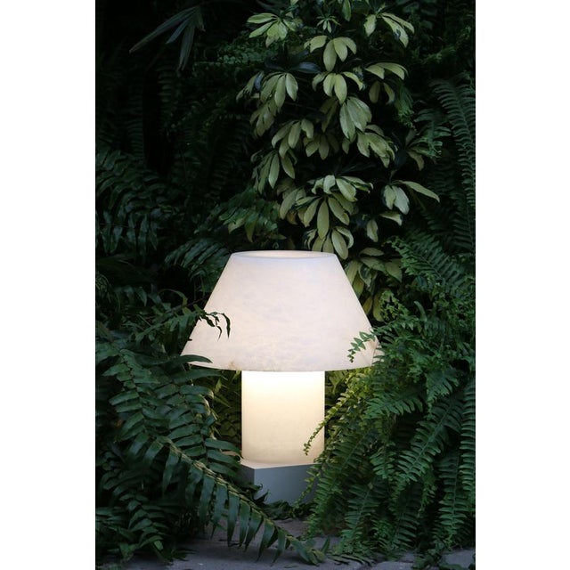 Petra M Me Casambi Outdoor Table Lamp in Alabaster by Jordi Veciana, 2020 For Sale - Image 4 of 6