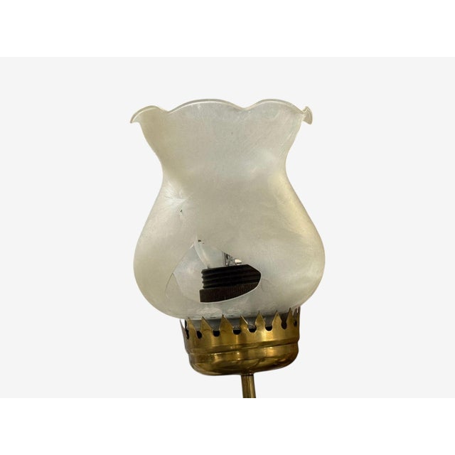 Swedish Modern, Pendant Light, Brass, Glass, Sweden, 1950s For Sale - Image 15 of 15