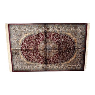 Signe Silk Turkish Rug , 4' X 6' For Sale