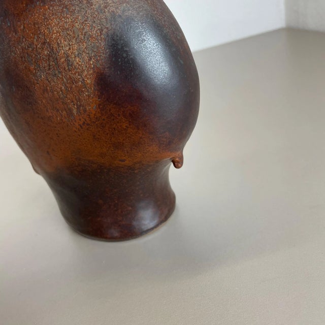 German Fat Lava Ceramic Pottery Vase by Gerda Heukoth for Carstens Tönnieshof, 1970s For Sale - Image 14 of 18