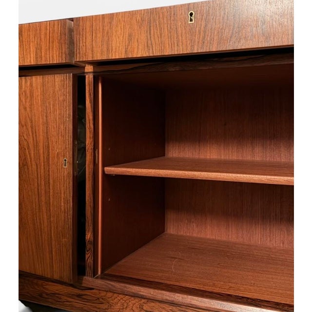 Brown Sideboard by O. Bank Larsen for Skjern Møbelfabrik, Denmark, 1970s For Sale - Image 8 of 13
