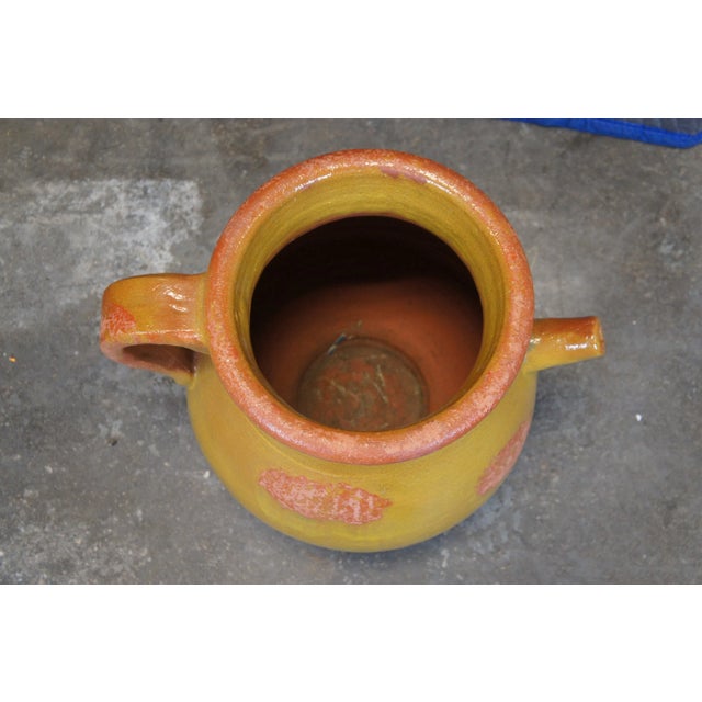 Antique French Ochre Terracotta Olive Oil Jar Jug Amphora Vase Vessel For Sale - Image 11 of 12