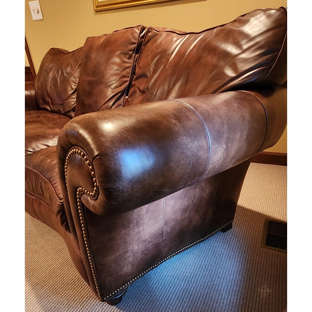 Leather Sofa Hancock and Moore Chairish