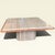 Italian Coffee Table in Tavertino Marble and Coralito, 1980s For Sale - Image 4 of 9
