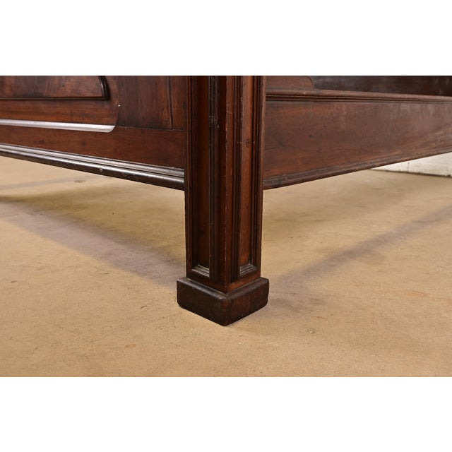 Antique Monumental Eastlake Victorian Burled Walnut Full Size Bed, Circa 1880s For Sale - Image 12 of 14