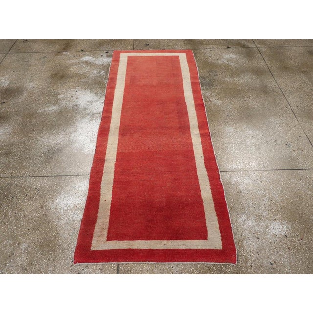 Galerie Shabab Collection Mid-20th Century Turkish Oushak Runner For Sale - Image 4 of 10