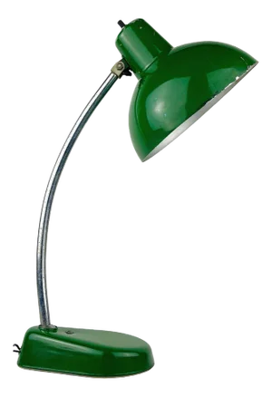 Industrial Green Metal Desk Lamp by A.Perazzone Torino, Italy, 1960s