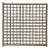 Vintage Restored Oriental Lattice Square Pattern Rustic Raw Wood Wall Panel For Sale