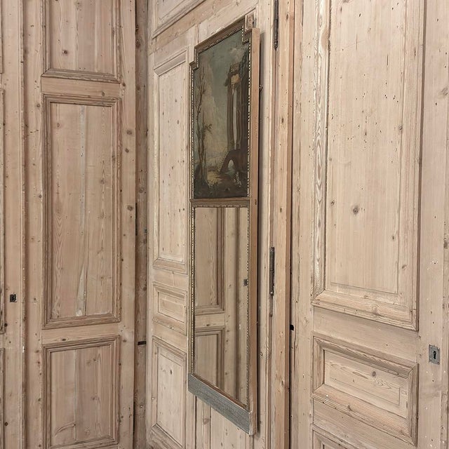 Early 19th Century French Directoire Neoclassical Trumeau Mirror For Sale - Image 14 of 15