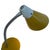 Vintage Table Lamp in Yellow and White with Gooseneck For Sale - Image 3 of 7