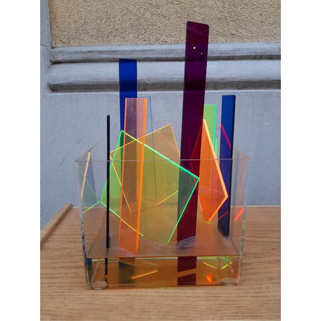 Glass Polimero Arte Sculpture by Ludovico Castiglioni, 1969 For Sale - Image 4 of 9