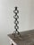 Vintage Wrought Iron Undulating Floor Candelabra, Circa 1970s. Wrought iron body constructed from four undulating square-...