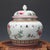 Chinoiserie Pink and Multi-Color Chinoiserie Ginger Jar With Peach and Floral Motif For Sale - Image 3 of 4