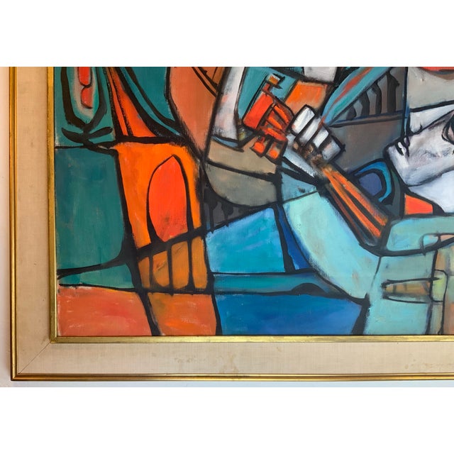 Impactful Cubist Painting For Sale - Image 10 of 12