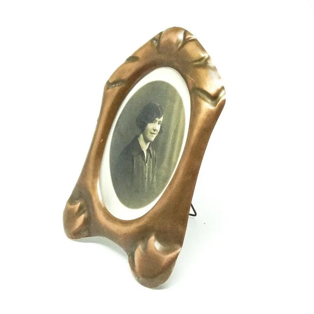 Metal Art Deco German Frame, 1930s For Sale - Image 7 of 7