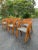 Wood 1970s Rattan Dining Chairs by Axel Enthoven With Mackenzie Childs Fabric - Set of 6 For Sale - Image 7 of 12