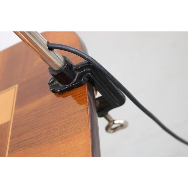 Vintage Desk Clamping Lamp with Swan Neck attributed to Christian Dell for Emperor Idell. Germany 1930 For Sale - Image 13 of 14