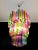 Large Multi Colored Murano Glass Chandelier, 1982 For Sale - Image 8 of 12
