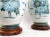 Huge Lamp Pair Blue & Metallic Gold Hand Painted Peacocks 1960s Kutani For Sale - Image 13 of 18