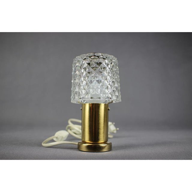 Glass Table Lamp by Kamenicky Senov, 1970s For Sale - Image 6 of 9