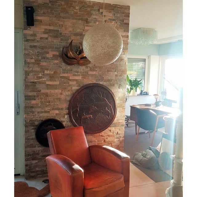 Mid-Century Modern Mid-Century Spherical Shape Resin Pendant Lamp, Italy, 1960s For Sale - Image 3 of 18