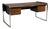 Peter Protzman, Unique Writing Desk, Zebrawood, Chrome, Usa, 1970s For Sale