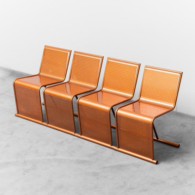 Vintage Metal Chairs, 1970s, Set of 4 For Sale - Image 13 of 13