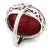 Vintage Platinum Cabochon Ruby, Ruby and Diamond Statement Ring, Size 6.5 For Sale - Image 12 of 15