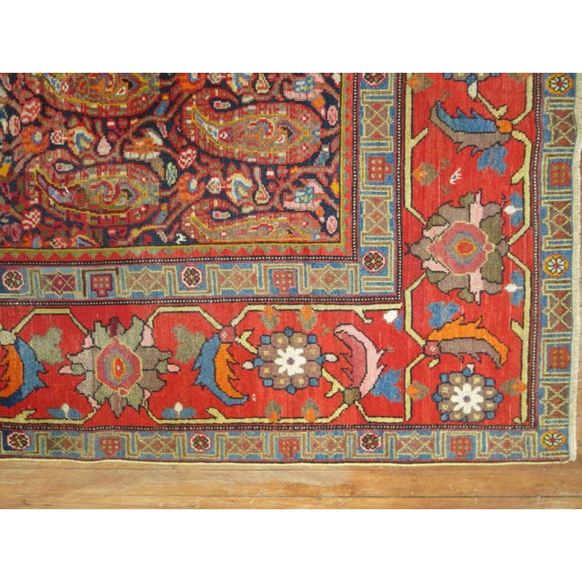 Antique Zabihi Collection Paisley Persian Malayer Rug For Sale - Image 4 of 10