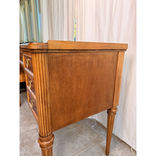 Mid-Century French Louis XVI Style Fruitwood Writing Desk or Vanity by John Widdicomb Co For Sale - Image 9 of 18