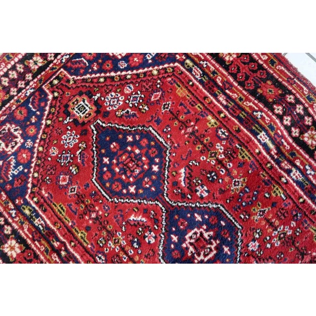 1970s 1970s Handmade Vintage Persian Shiraz Rug 3.1' X 4.9' For Sale - Image 5 of 10