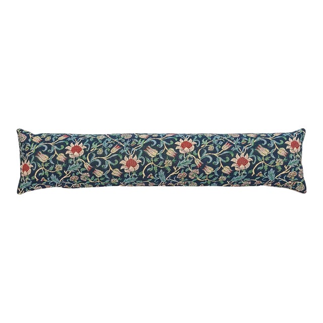 Evenlode Flowers Blue Draught Excluder - 90x20 Cm (36"x9") For Sale