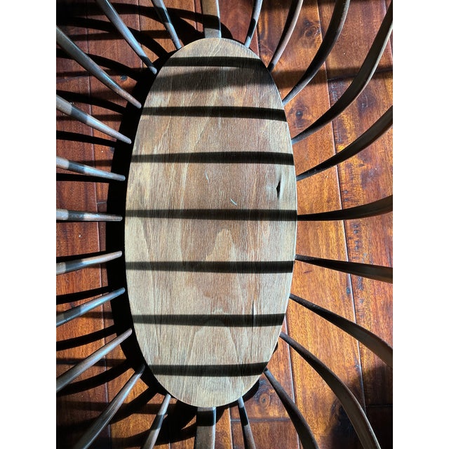 Late 19th Century Antique Wooden Rocking Cradle With Turned Legs, C. Late 19th Century For Sale - Image 5 of 12