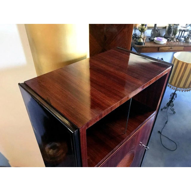 Mid-Century Italian Teak Secretaire, 1950s For Sale - Image 12 of 14