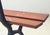 Garden Bench with Delicate Cast Iron Frame and Wooden Slats, 1960s For Sale - Image 15 of 18