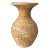 Vintage Hand Carved Rustic Stoneware Vase For Sale