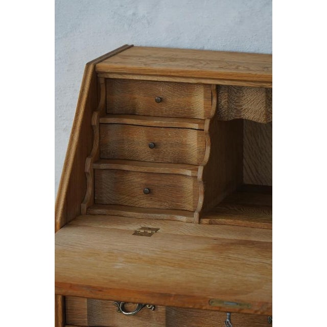 1950s Vintage Danis Oak Drop‑Front Secretaire, 1950s For Sale - Image 5 of 18