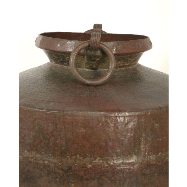 Late 19th Century Massive Antique Copper Cooking Pot, India Circa 1880 For Sale - Image 5 of 10